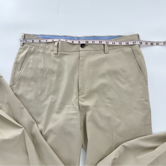 Brooks Brothers St Andrew Links Pants Beige Tan Houndstooth Plaid Golf Slacks - Picture 6 of 13